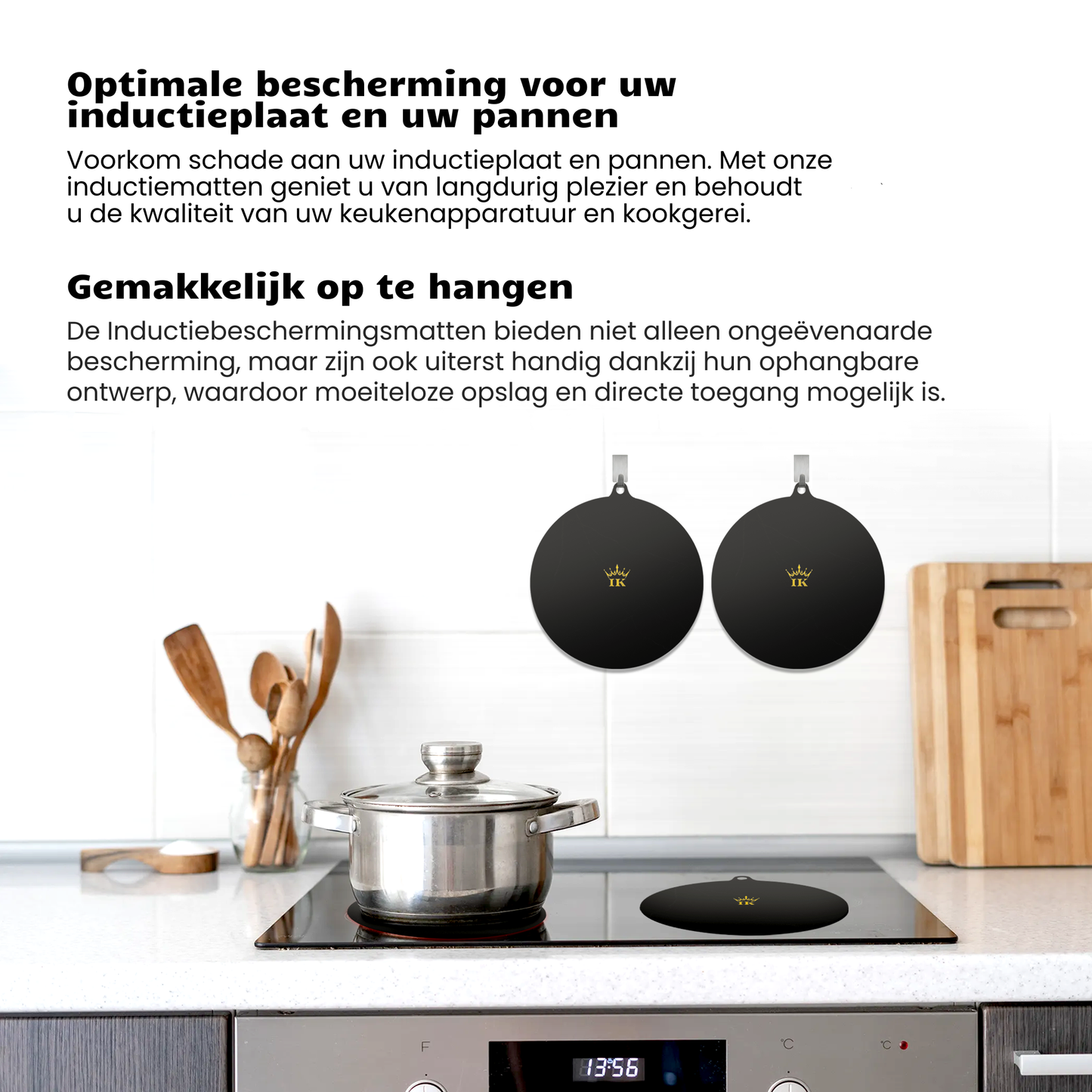 Inductie Beschermers - Zwart, Premium Kwaliteit