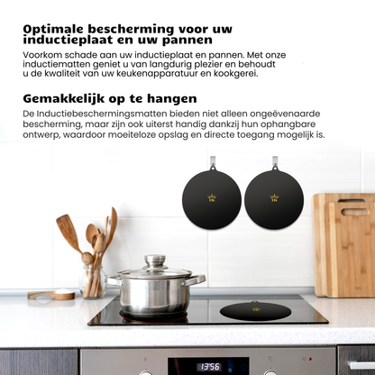 Inductie Beschermers - Zwart, Premium Kwaliteit