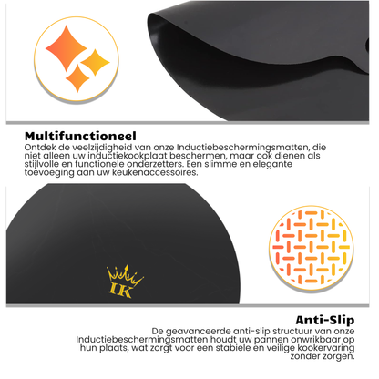 Inductie Beschermers - Zwart, Premium Kwaliteit