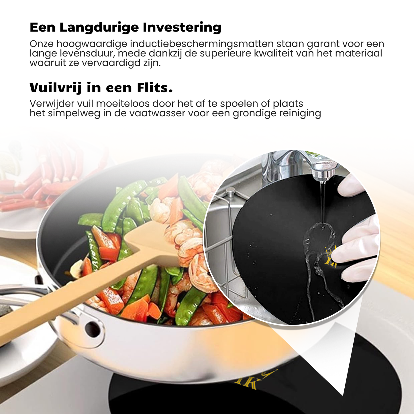 Inductie Beschermers - Zwart, Premium Kwaliteit