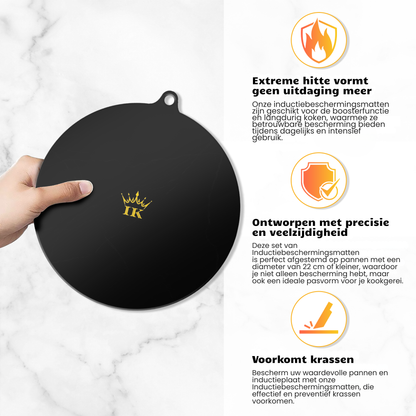 Inductie Beschermers - Zwart, Premium Kwaliteit