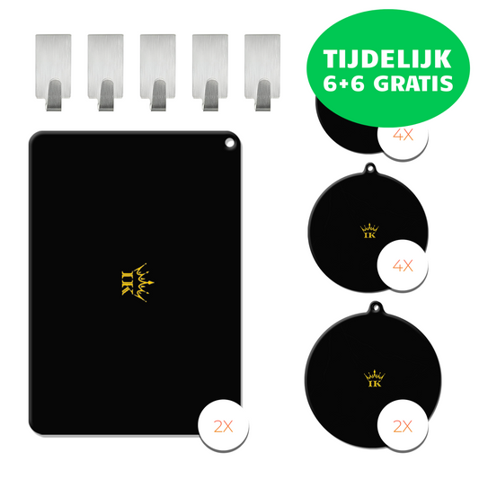 Inductie Beschermers - Zwart, Premium Kwaliteit