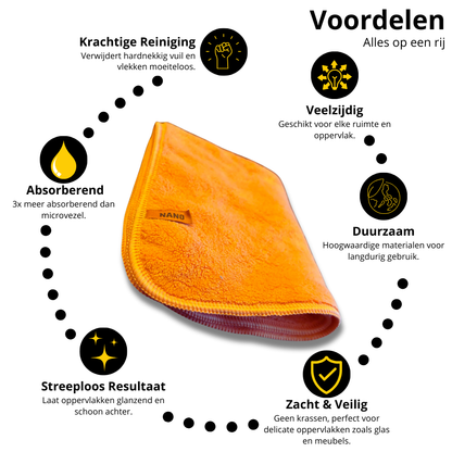 Reinigungstuch - Orange, 1 Stück