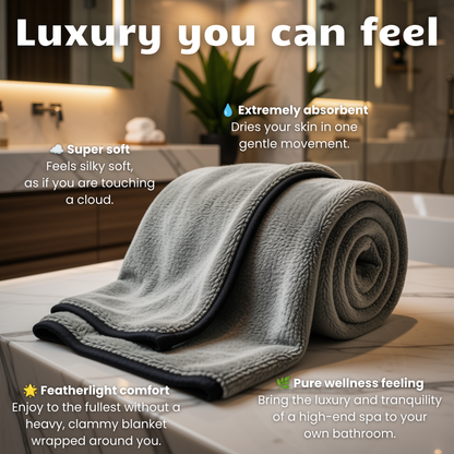 Luxury Nanofiber Bath Towel XL - 90x65cm