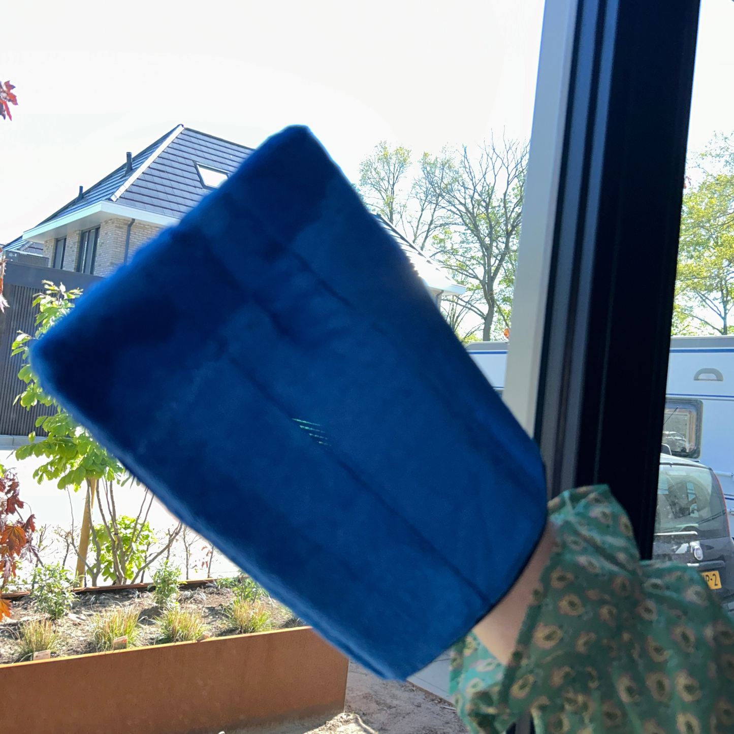 Schoonmaakdoek in washandschoen van NanoPro XL voor schoonmaken